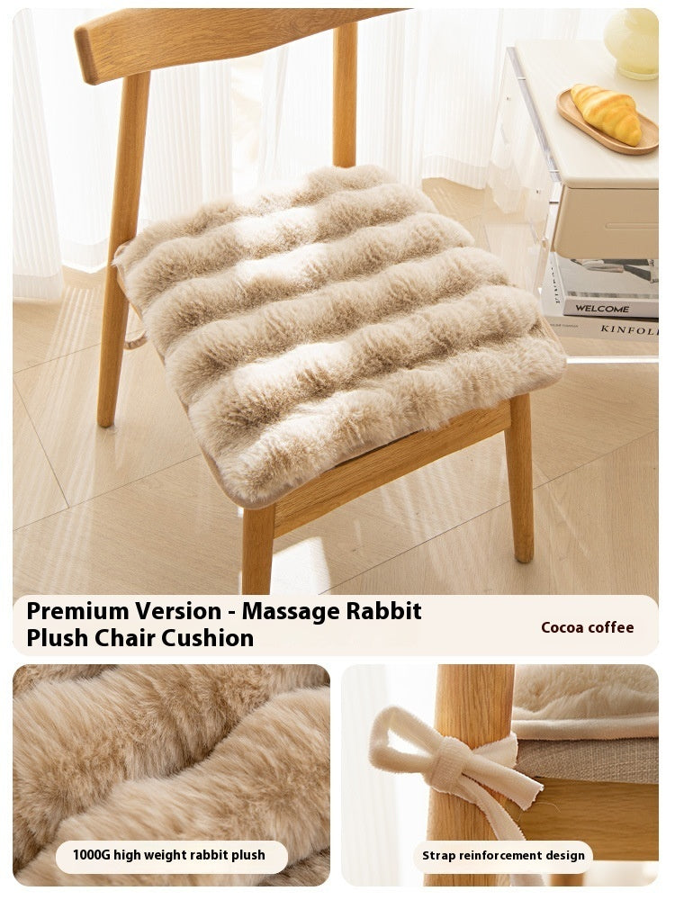 Bunny Cashmere Warm Cushion Office Long Sitting Artifact Thickened Fleece