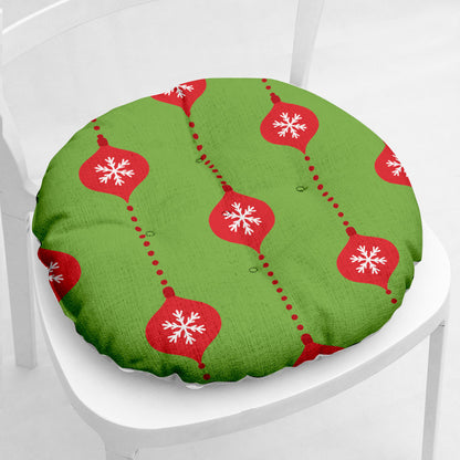 Cotton-filled Thickened Cotton And Linen Printing Chair Cushion