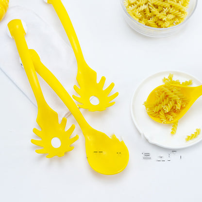 Plastic mixing spoon