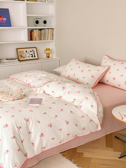 Ensemble de quatre pièces en coton double couche de classe A Sleep Naked Super Soft