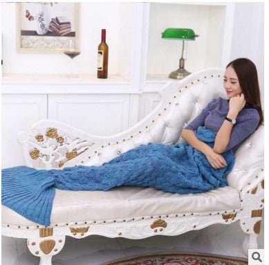 Air Conditioning Scale Sofa Blanket Mermaid Tail