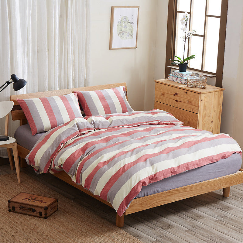 Pure cotton four-piece bed sheet set