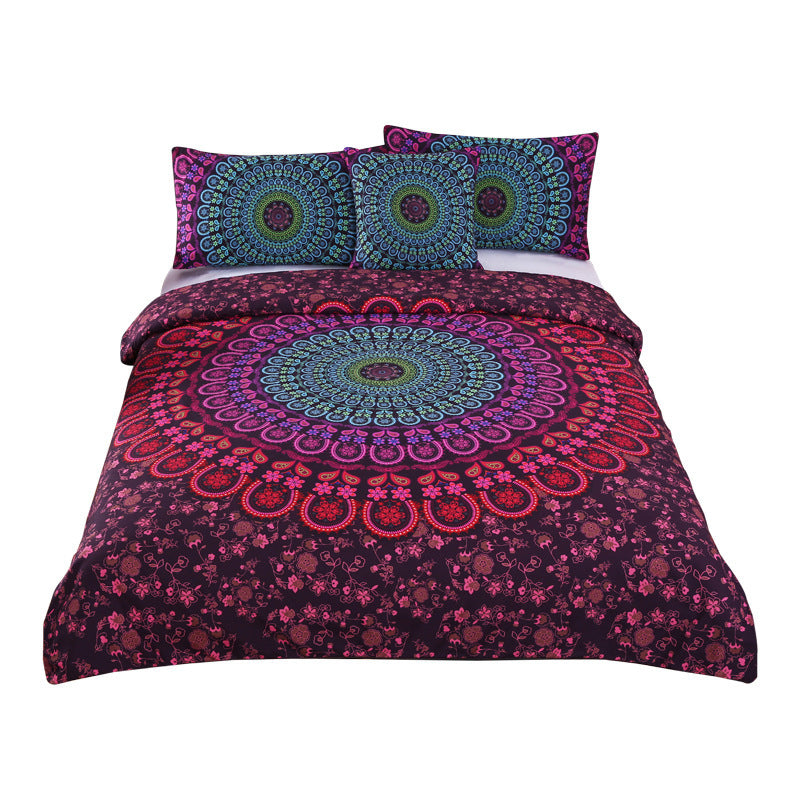 Bohemian Quilt Four Piece Set