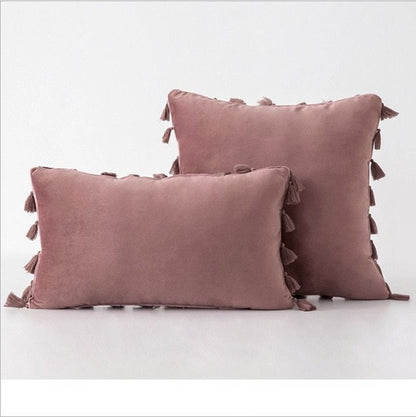 Velvet sofa pillowcase