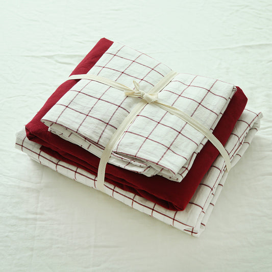 Washed Cotton Four-piece Duvet Cover Bedding