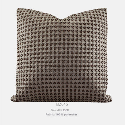 Housse de coussin de canapé en flanelle de luxe moderne et légère