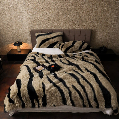 Long-haired Rabbit Wool Short Velvet Casual Cover Warm Blanket