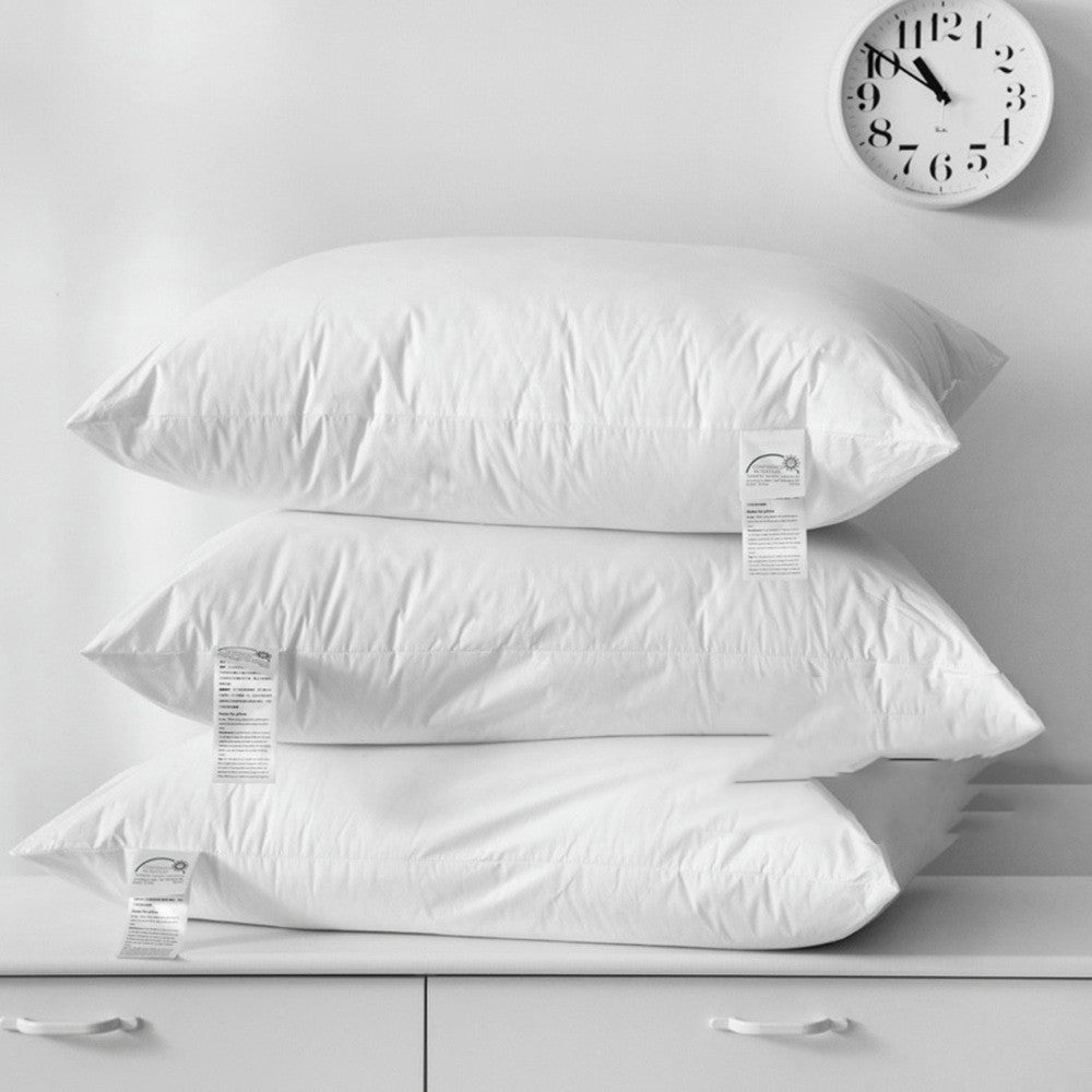 High-end Sateen Pure Cotton Pillow Core Sterile Fiber Pillow Fluffy