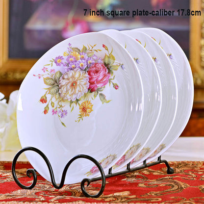 Vaisselle en porcelaine de Phnom Penh pour la maison Vaisselle nordique en filet rouge