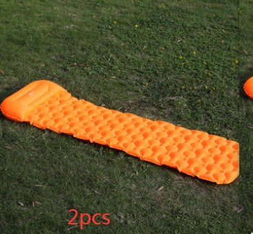 Tapis de camping gonflable pour tente, coussin double pour extérieur, pique-nique, plage, deux couvertures à carreaux, coussin pour bébé, repos à la maison, matelas doux