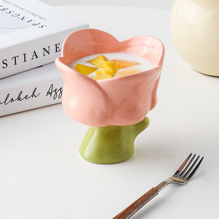 Creative Cute Ceramic Drinking Water Dessert Cup