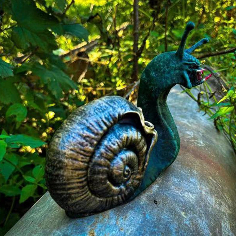 Halloween Snail Shape Statue Garden Decorations Ornaments