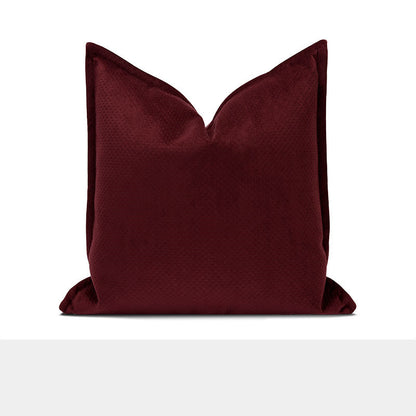 Funda de almohada para sofá sencilla, moderna, de color rojo y blanco, de lujo y ligera