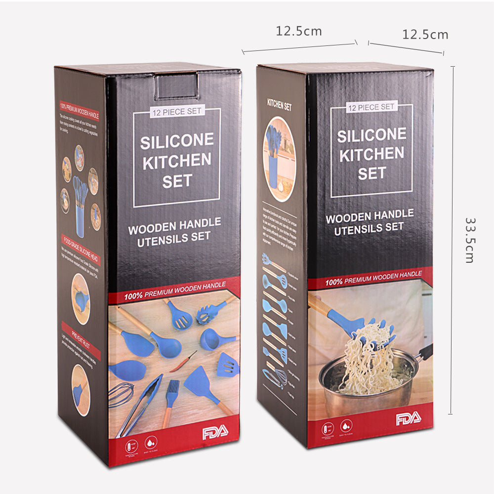 Ensemble d'ustensiles de cuisine en silicone