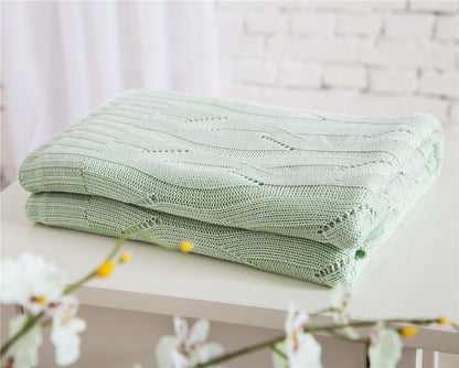 Bamboo fiber knitted blanket