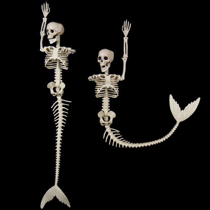 Halloween Skull Fish-skeleton Hanger Fixed Posture Simulation Chamber Props