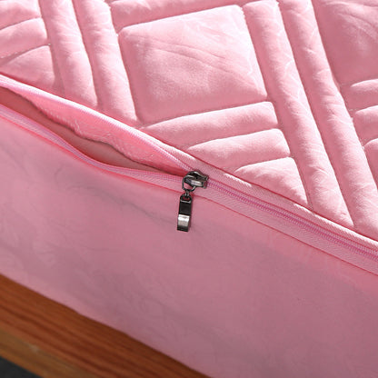 Solid color zipper bedspread