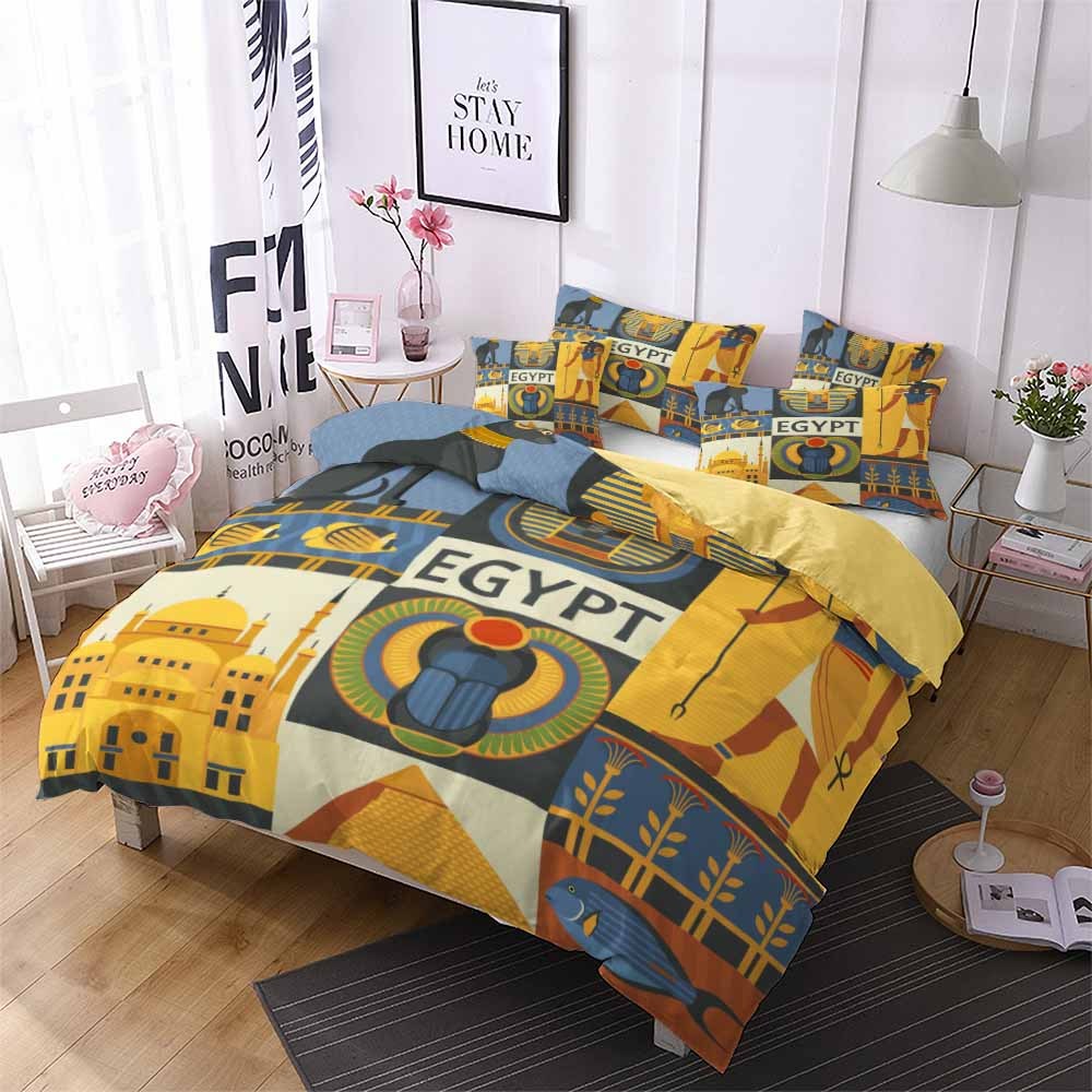 Explosive 3d home textile bedding new Egyptian culture