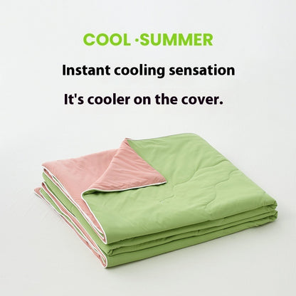 Solid Color AB Version Summer Cool Feeling Thin Duvet Washable