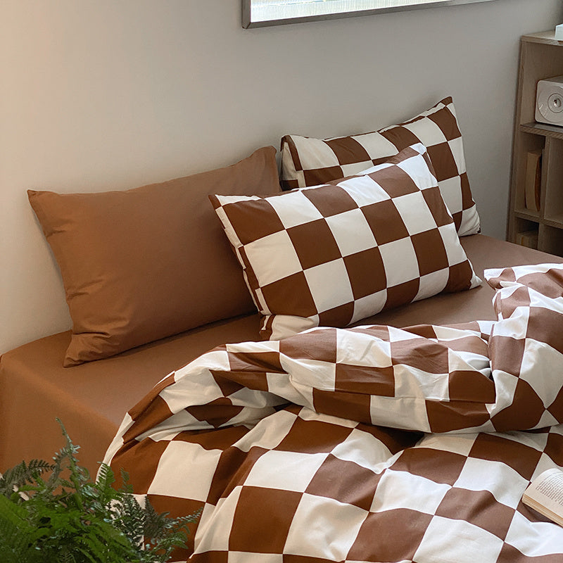 Small Group Retro Spring And Autumn Pure Cotton Bedding Set