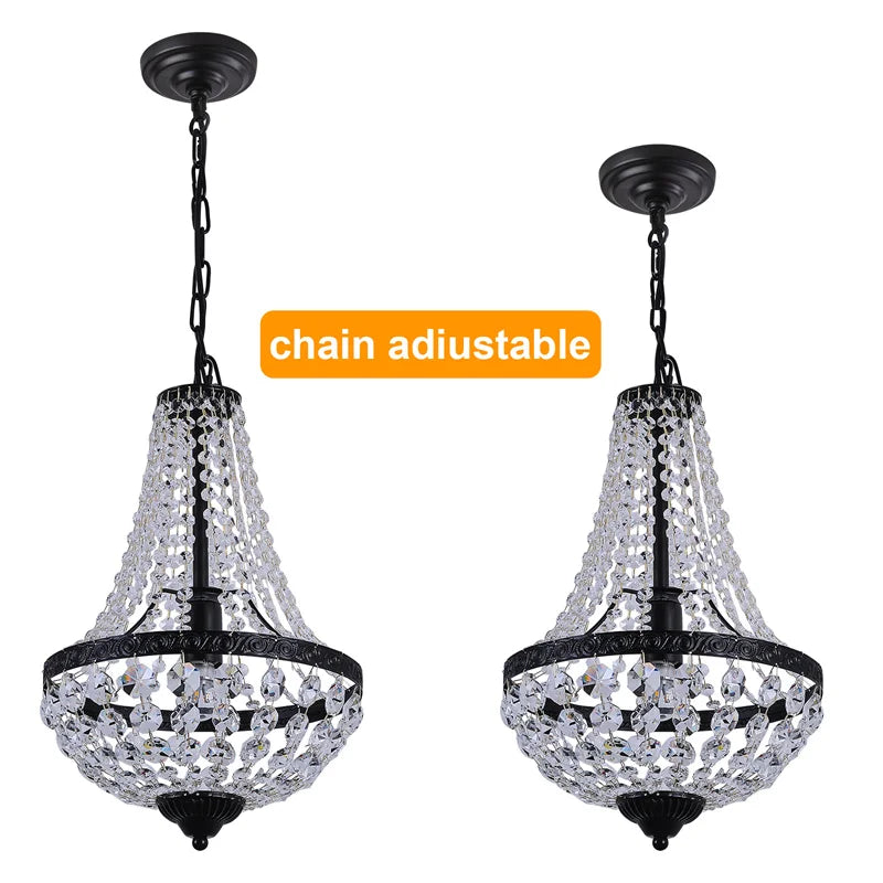 Modern Crystal Pendant Light Ceiling Lamp Luxury Chandelier Nordic Decor Led  Living Dining Room Hotel Lustre Hanging Fixture