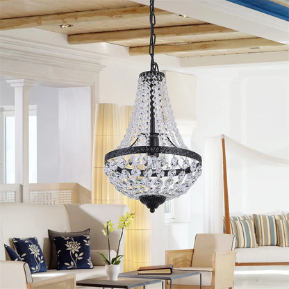 Modern Crystal Pendant Light Ceiling Lamp Luxury Chandelier Nordic Decor Led  Living Dining Room Hotel Lustre Hanging Fixture