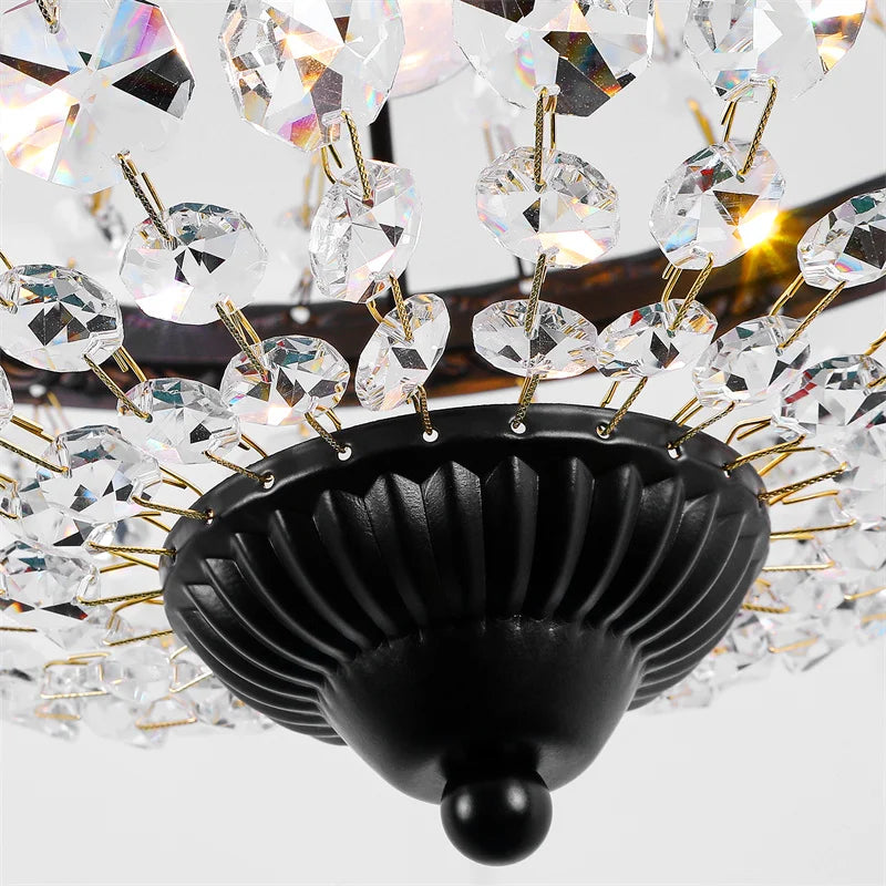 Modern Crystal Pendant Light Ceiling Lamp Luxury Chandelier Nordic Decor Led  Living Dining Room Hotel Lustre Hanging Fixture