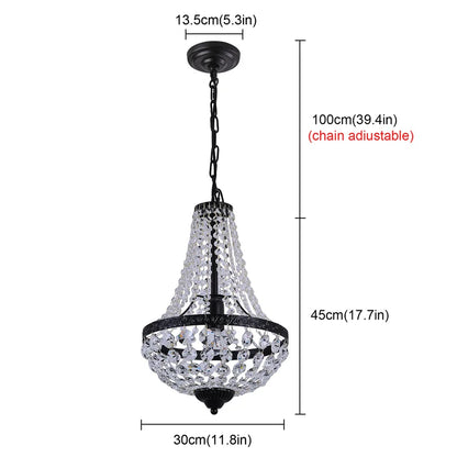 Modern Crystal Pendant Light Ceiling Lamp Luxury Chandelier Nordic Decor Led  Living Dining Room Hotel Lustre Hanging Fixture