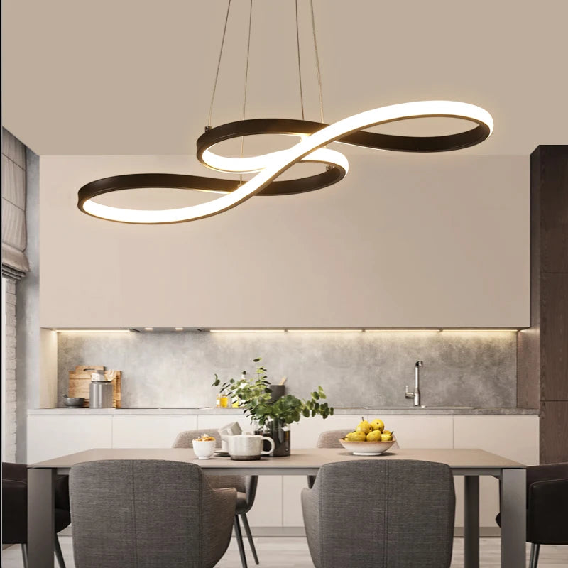 Nordic Led Pendant Light Decorative Led Ceiling Lamps Art Design Minimalist Dining Room Hanging Light Fixture Indoor Lighting