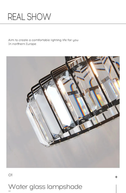 K9 Crystal Pendant Ceiling Lamp Modern Chandelier Living Room Nordic House Hanging Light Fixture Hotel Loby Hall Decor Led Lumin