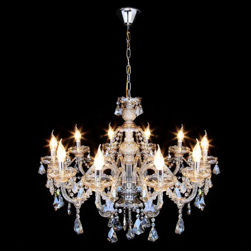 Yonntech 4/6/8/10/15 arms Lights Crystal Chandelier Pendant Ceiling Light Chandelier Lamp Living room light Vintage