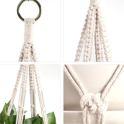 Handmade Macrame Plant Hanger Plant Hanger Flower Pot Planter Hanger Wall Decor Courtyard Garden Hanging Planter Hanging Basket