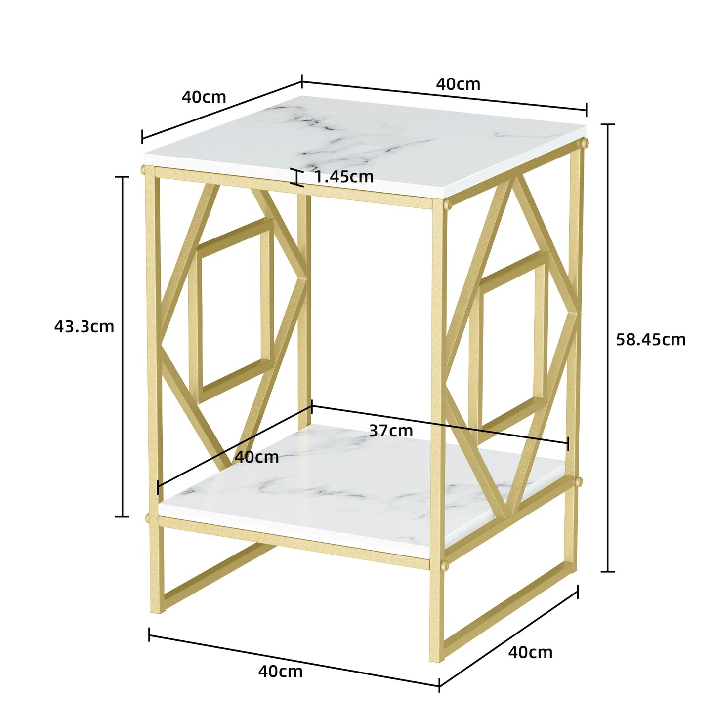 Mesa de café y té de mármol de lujo para sala de estar, oficina, sofá para computadora portátil, escritorio con marco dorado