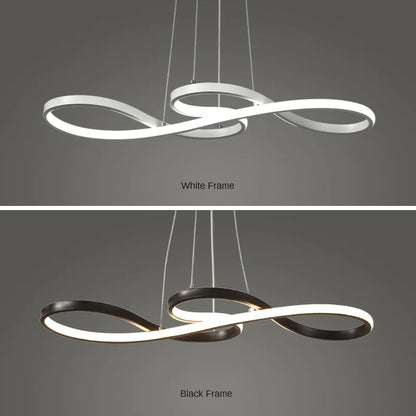 Modern Chandelier Cord Pendant Light Acrylic Led Ceiling Lamp Minimalist Dining Living Room Hotel Decor Luminair Hanging Fixture