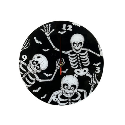 Reloj silencioso con temática de Halloween para sala de estar y hogar