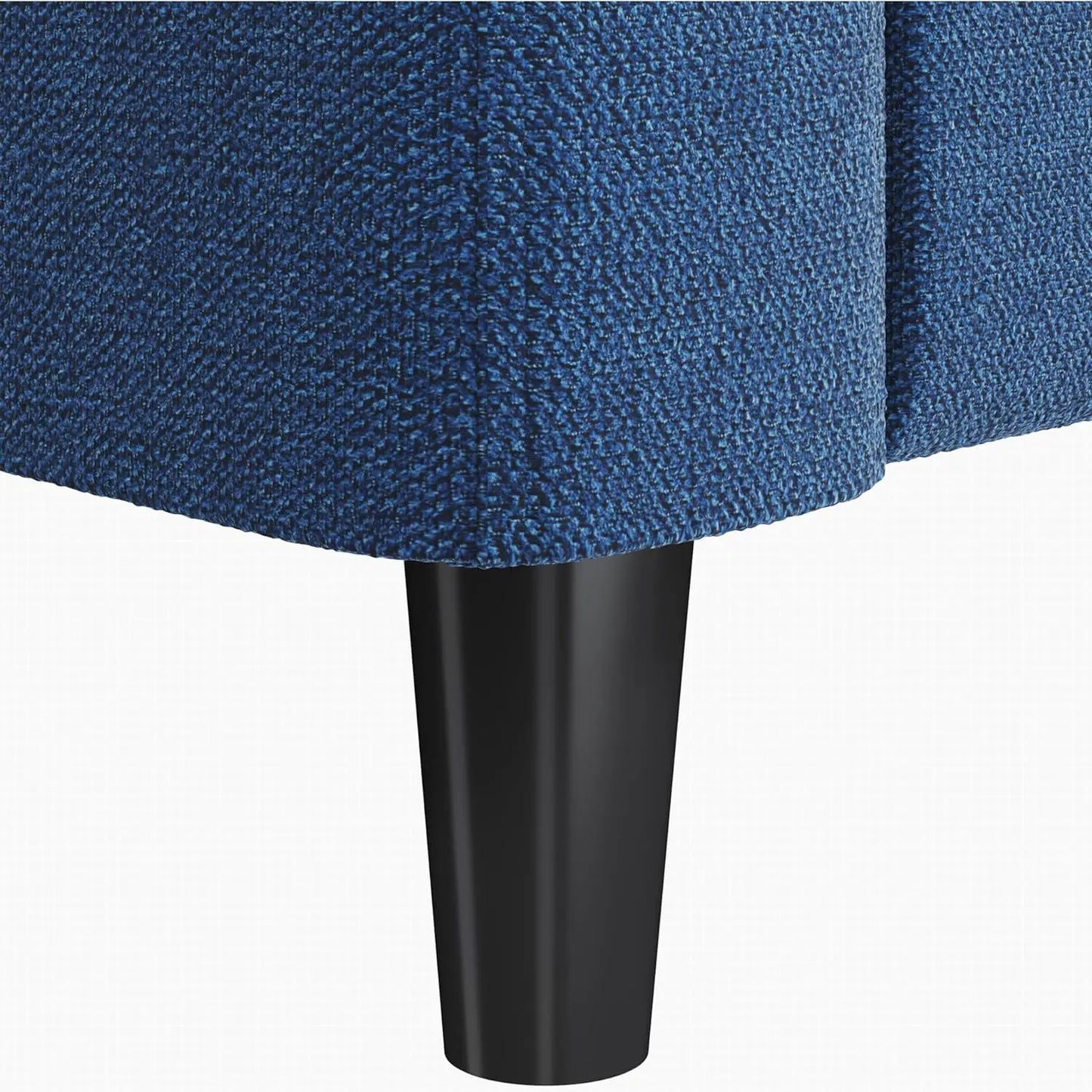 Sofás de tela de 2 plazas con puertos USB, sofá pequeño moderno de 65″ con patas de madera maciza para sala de estar, apartamento, dormitorio, oficina, color azul