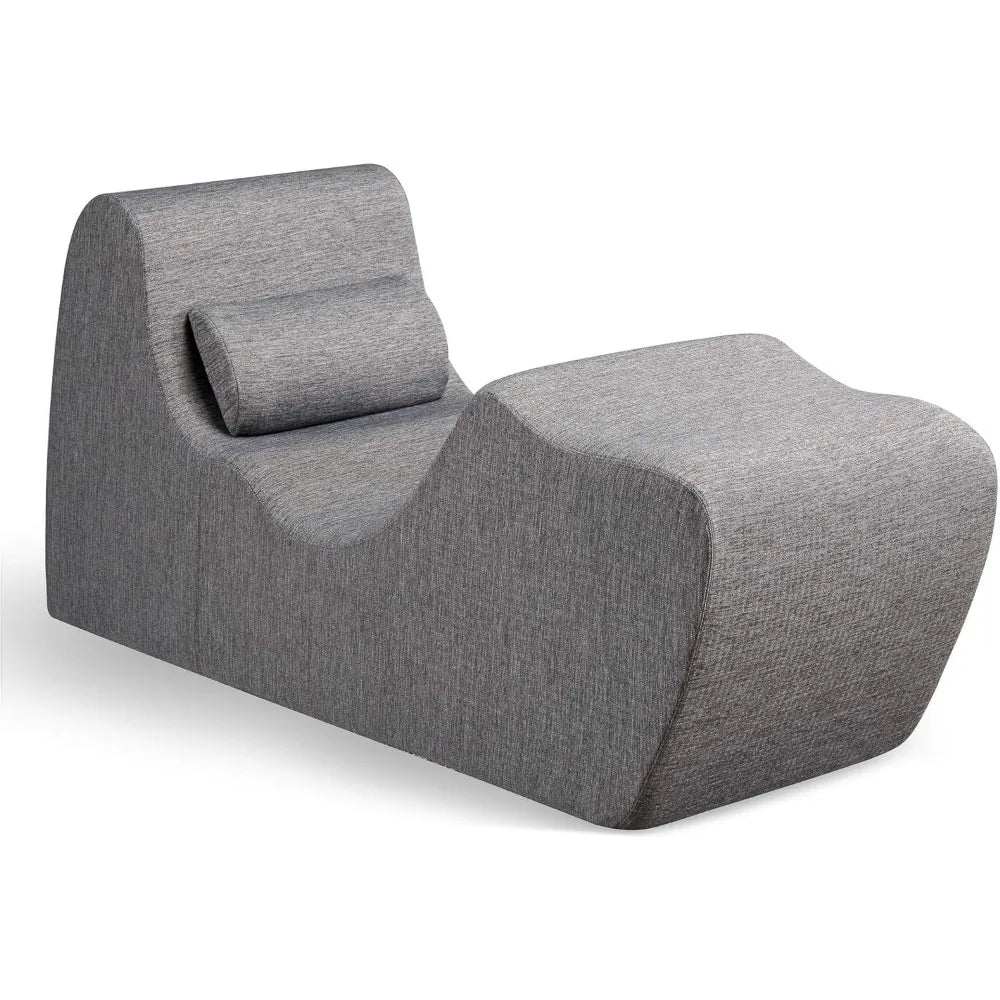 Chaise lounge ZINUS Lotus Zero Gravity, sillón reclinable de espuma para sala de estar, posicionamiento ergonómico para una mejor relajación, almohada incluida