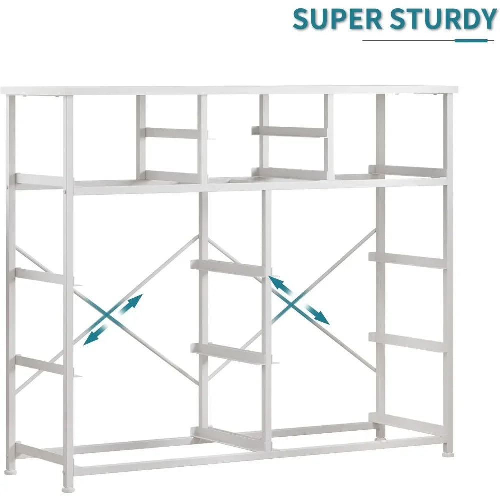 Tocador con tirador fácil de tirar (blanco) para armarios, muebles de dormitorio, cajones de tela para almacenamiento, tocador de dormitorio