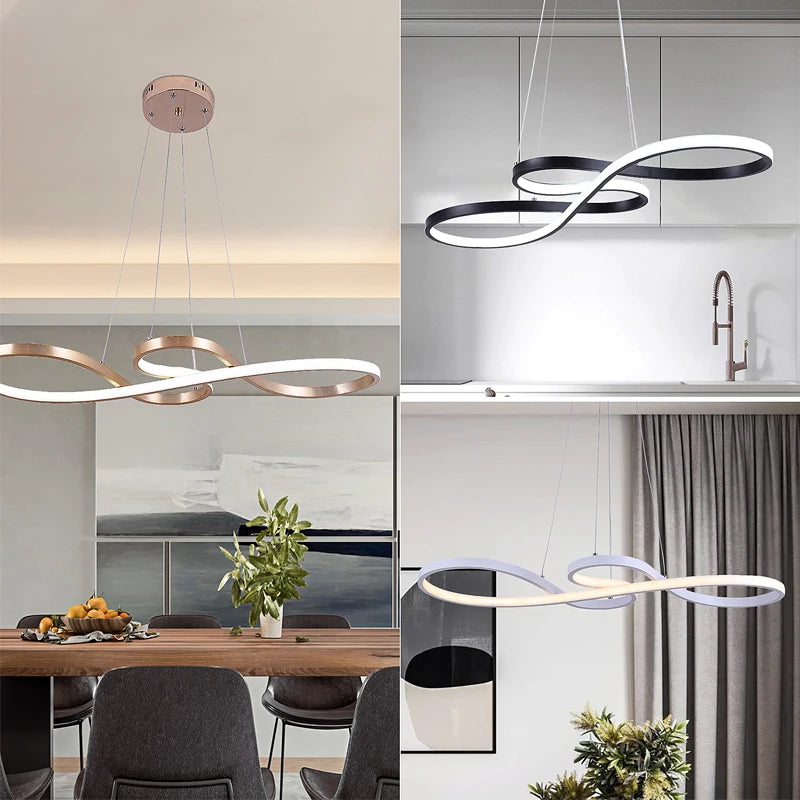 Nordic Led Pendant Hanging Light Decorative Led Ceiling Lamps Lustre Art Design Minimalist Fixture Indoor Lighting Chandelier