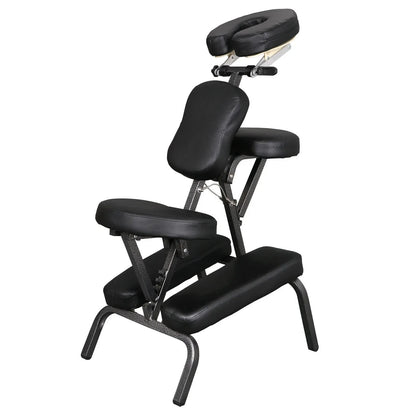 Lit de massage portable de table américaine, lit de spa réglable en hauteur, lit de salon de tatouage facial pliable en 2 parties avec support pour le visage, étui de transport