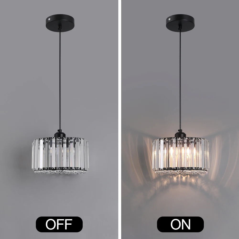 Lampe suspendue à LED en verre, lampe de plafond moderne réglable pour salon, salle à manger, allée nordique, décoration de balcon, couloir, luminaire suspendu