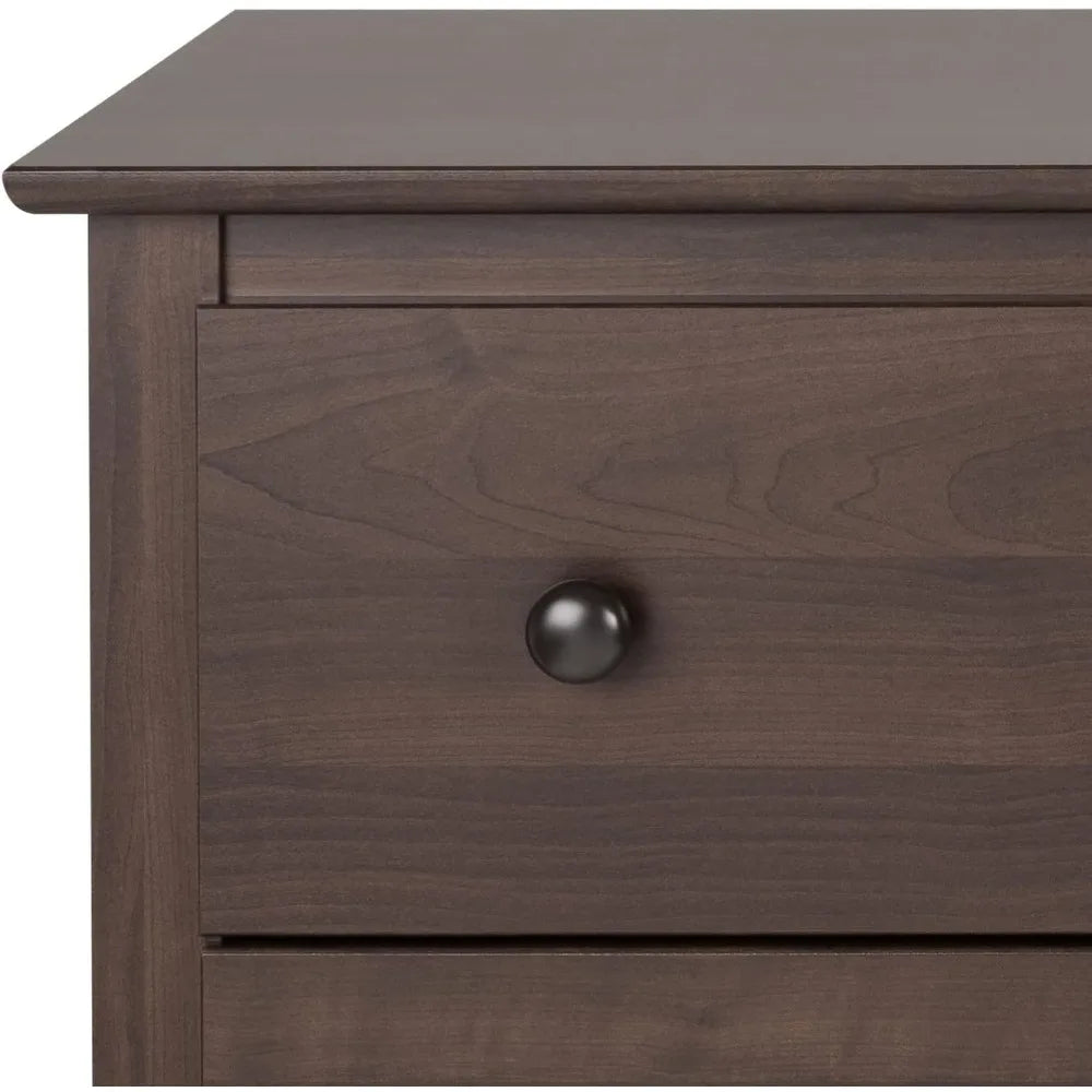 8 Drawer Double Dresser for Bedroom, 15.75" D X 59" W X 36.25" H, Espresso,Dressers