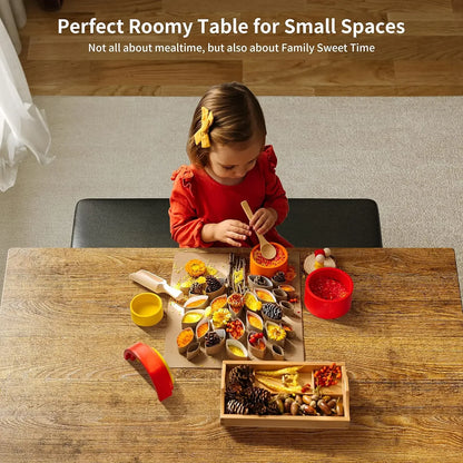 Mesa de comedor de cocina con 4 sillas para espacios pequeños Mesas y sillas de comedor Juego de comedor para apartamento Muebles para dormitorio