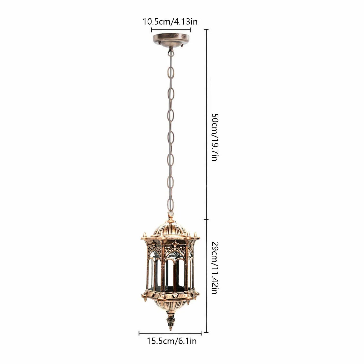 LOYALHEARTD Vintage Ceiling Lamp Glass Pendant Light Room Waterproof Outdoor Balcony Hanging Lamp