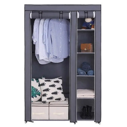 Dustproof Wardrobe Rental Room Bedroom Clothes Closet Waterproof Sturdy Fabric Clothes Storage Organizer Living Room Furniture