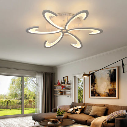 Plafonnier LED moderne en acrylique, éclairage d'intérieur, luminaire décoratif de plafond, idéal pour un salon, une chambre à coucher ou une cuisine