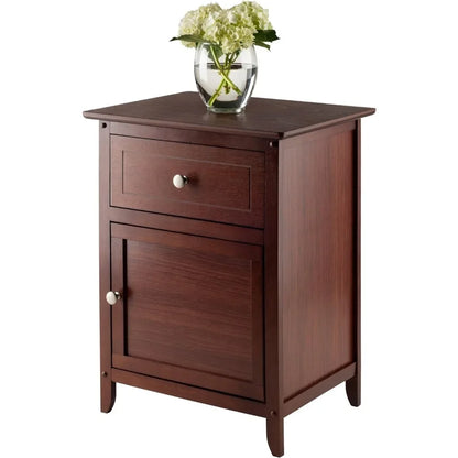 Winsome Wood Eugene Accent Table, Walnut