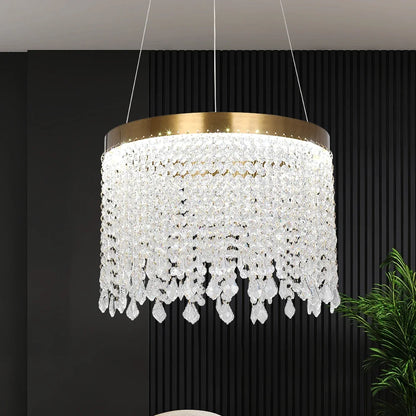 Modern Crystal Pendant Lighting Led Ceiling Lamp Kitchen Island Chandelier Nordic Living Dining Room Home Appliance Fixture