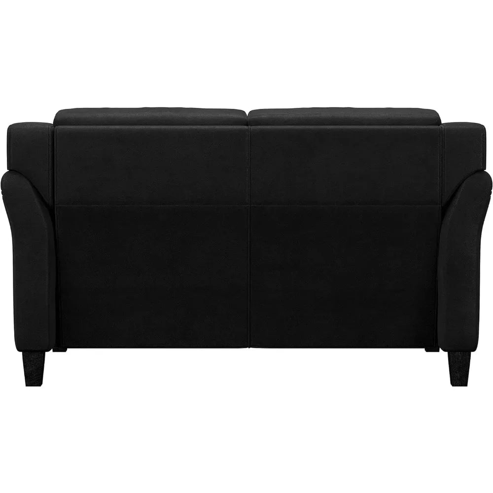 Living Room Sofa Seat Black Furniture Home, Loveseat Sofa