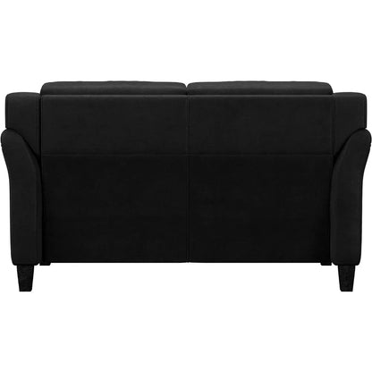 Living Room Sofa Seat Black Furniture Home, Loveseat Sofa